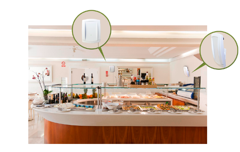 Smart-Repeller-Application-buffet-bar